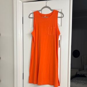 Old Navy Orange Sleeveless Dress